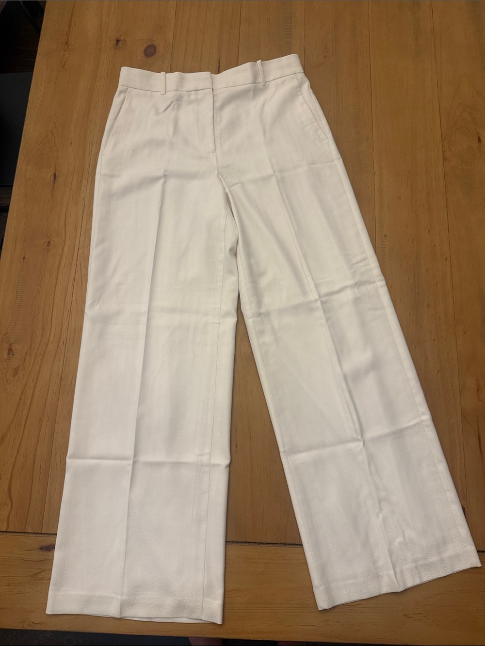 Women’s Ann Taylor Wide-Leg Dress Pants in White
